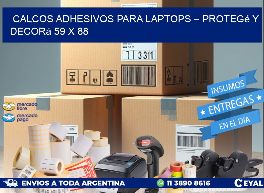 Calcos Adhesivos para Laptops – Protegé y Decorá 59 x 88