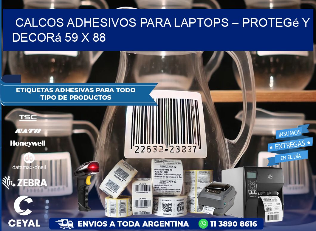 Calcos Adhesivos para Laptops – Protegé y Decorá 59 x 88