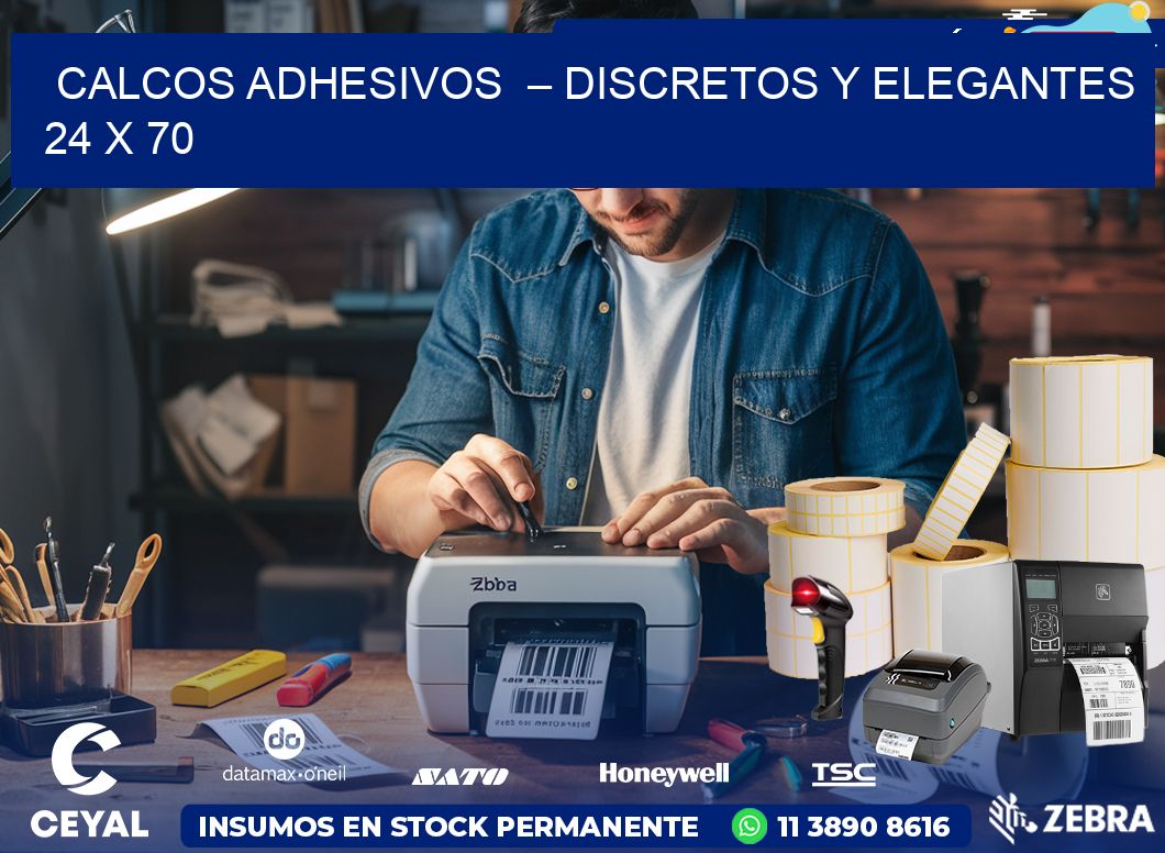 Calcos Adhesivos  – Discretos y Elegantes 24 x 70