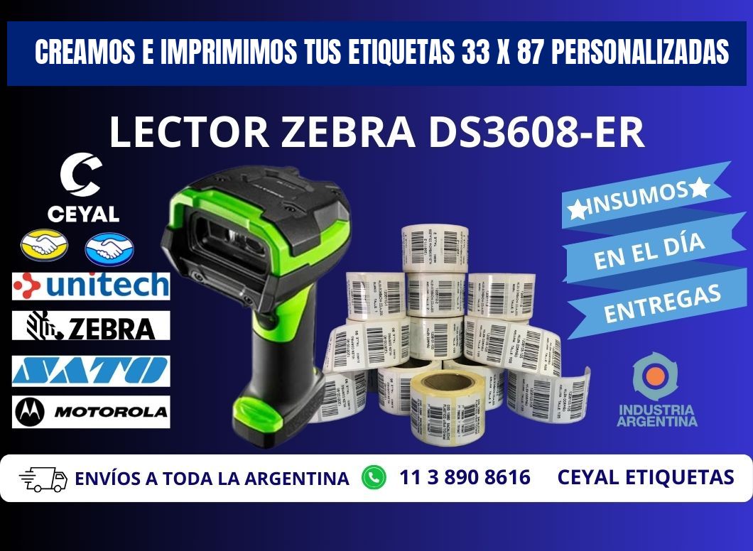 Creamos e Imprimimos tus Etiquetas 33 x 87 Personalizadas