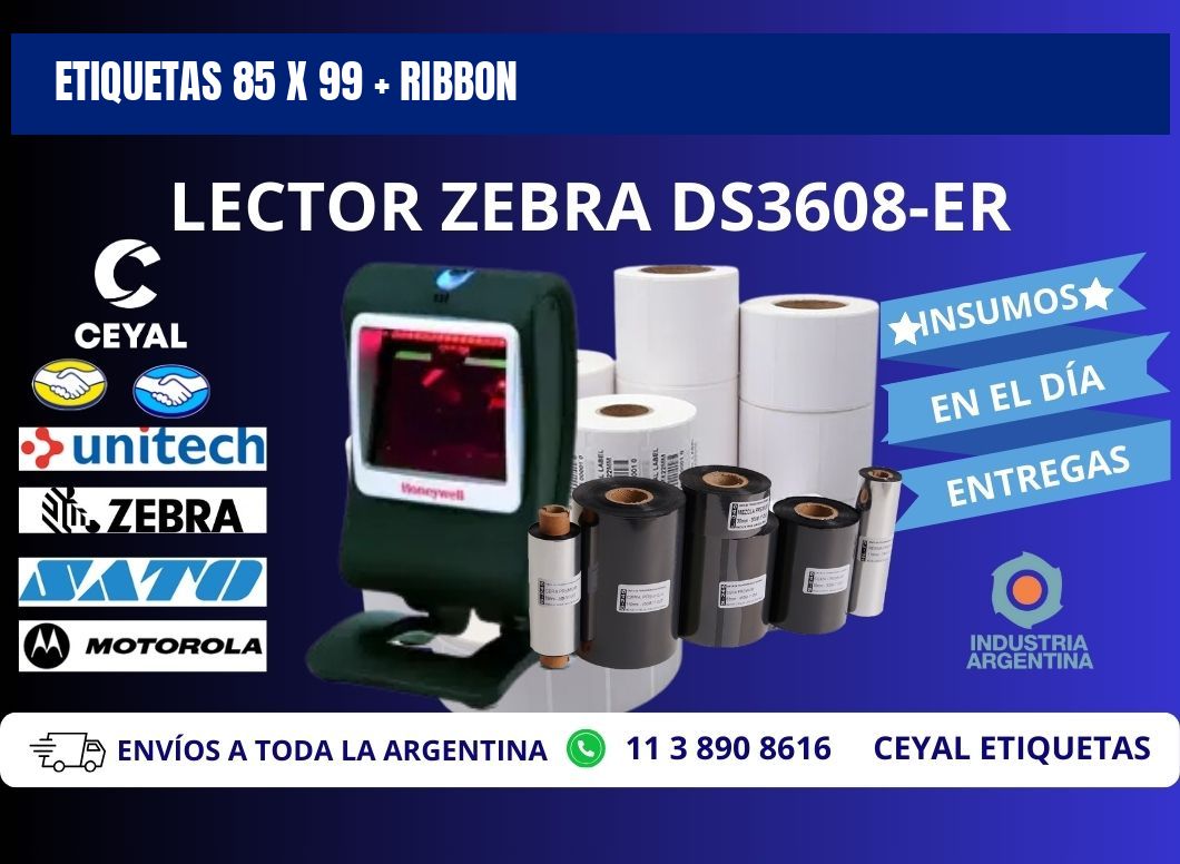 ETIQUETAS 85 x 99 + RIBBON
