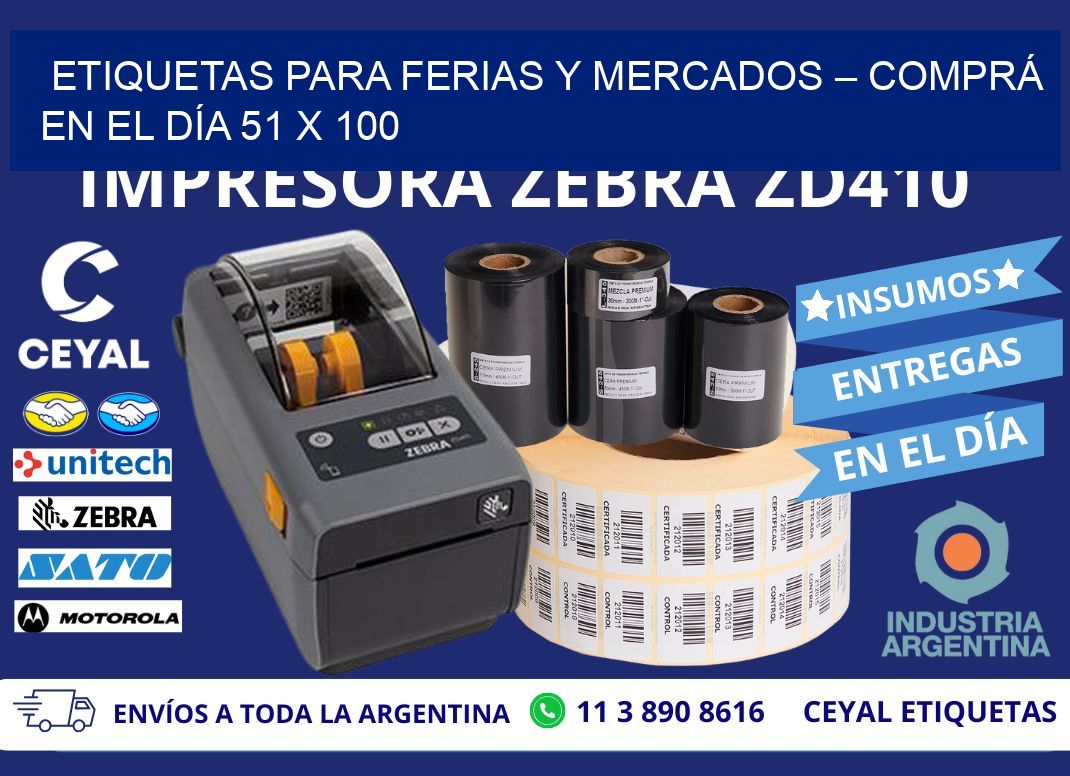 ETIQUETAS PARA FERIAS Y MERCADOS – COMPRÁ EN EL DÍA 51 x 100