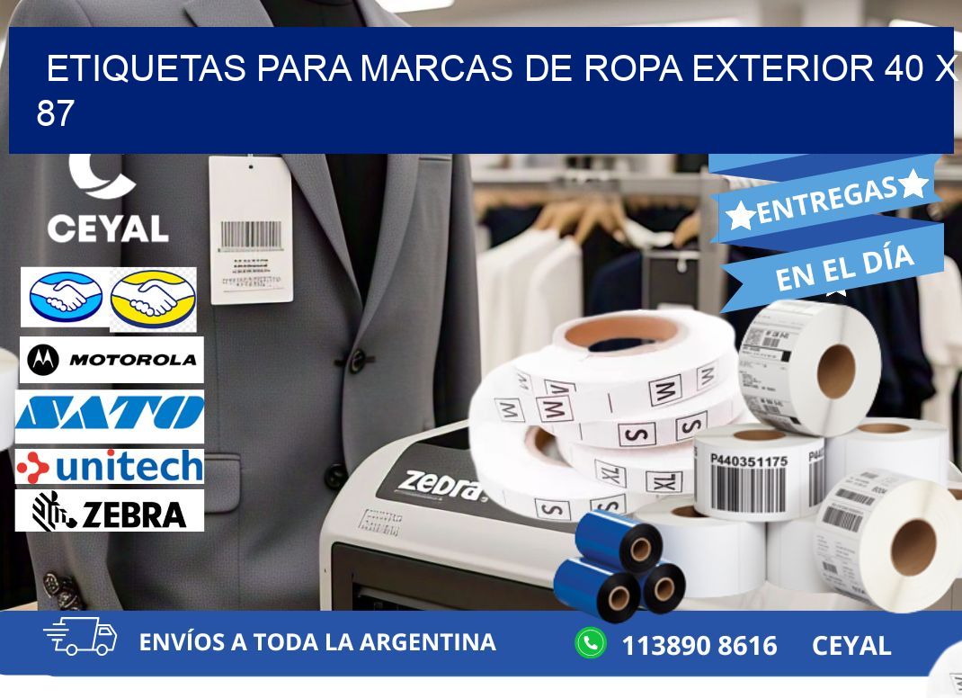 ETIQUETAS PARA MARCAS DE ROPA EXTERIOR 40 x 87