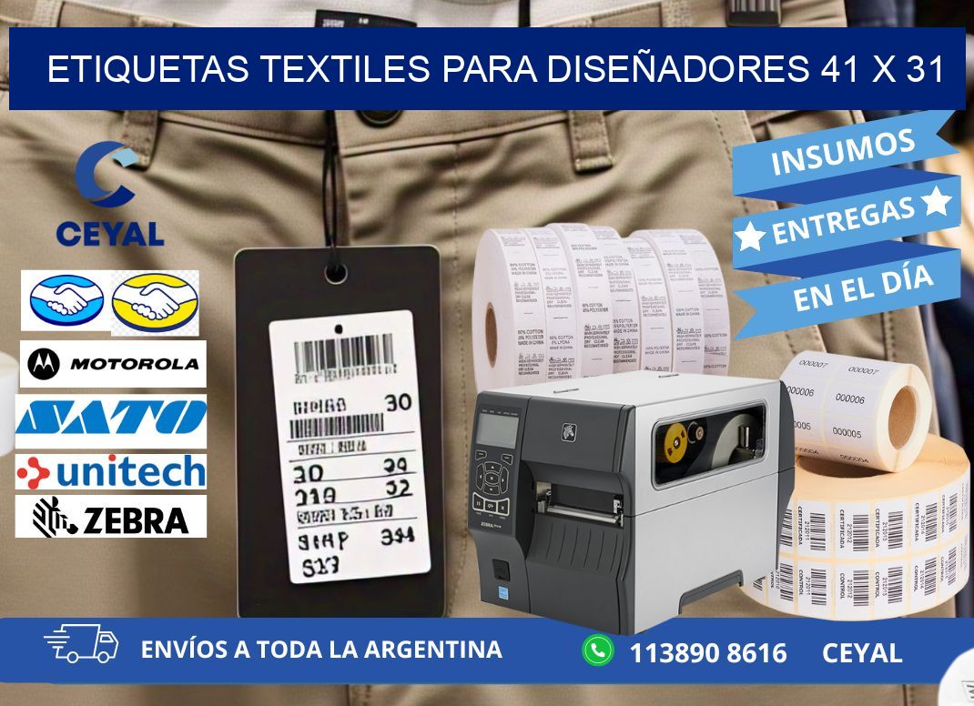 ETIQUETAS TEXTILES PARA DISEÑADORES 41 x 31