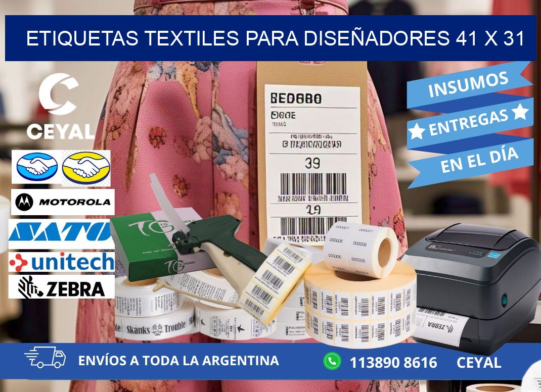 ETIQUETAS TEXTILES PARA DISEÑADORES 41 x 31