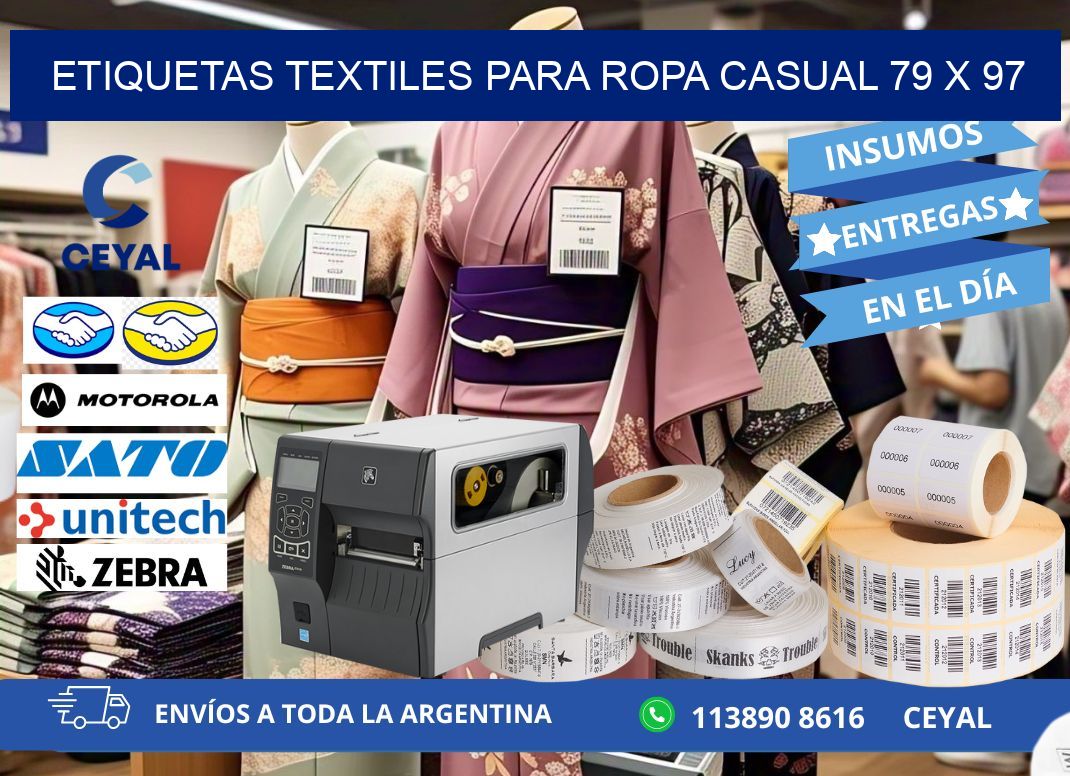 ETIQUETAS TEXTILES PARA ROPA CASUAL 79 x 97