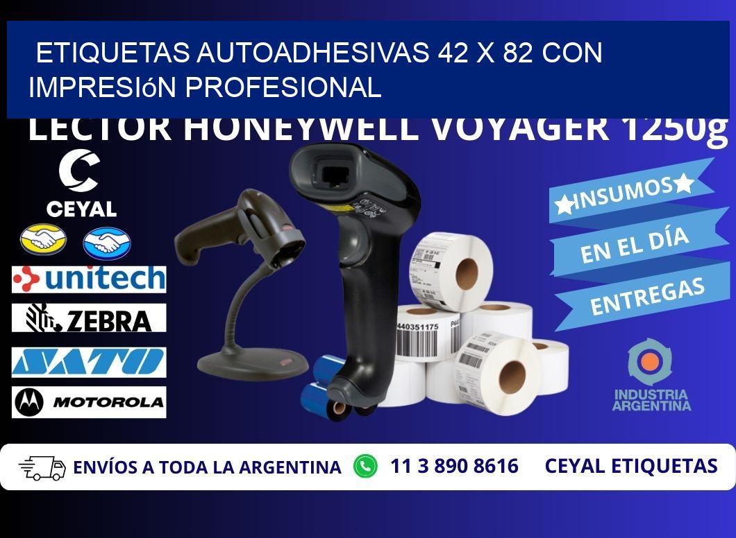 Etiquetas Autoadhesivas 42 x 82 con Impresión Profesional