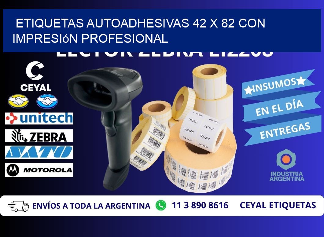 Etiquetas Autoadhesivas 42 x 82 con Impresión Profesional