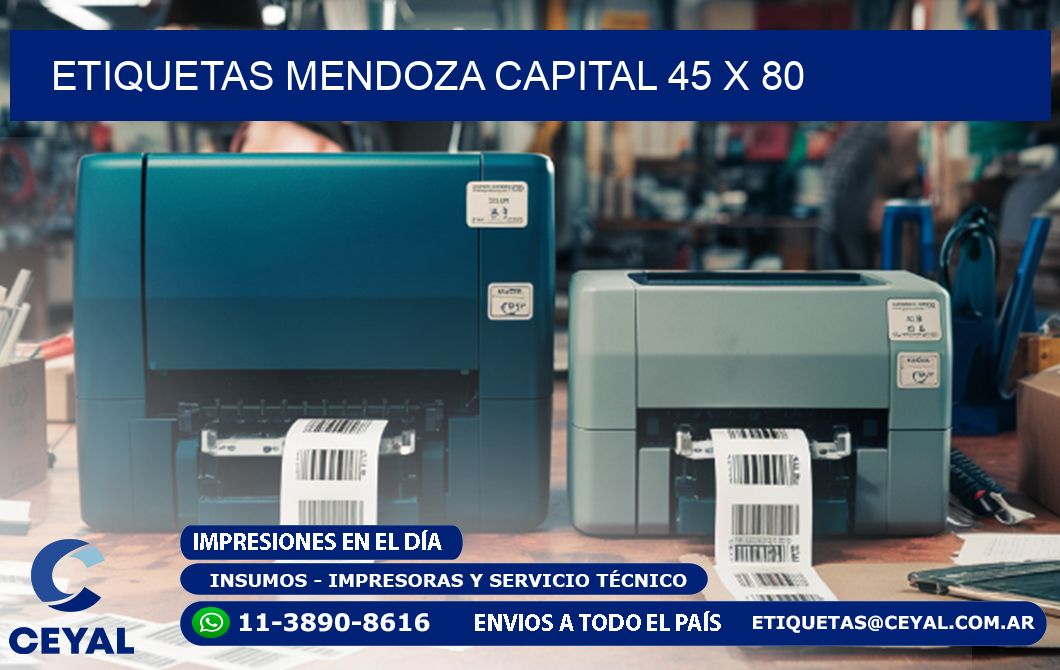 Etiquetas Mendoza Capital 45 x 80