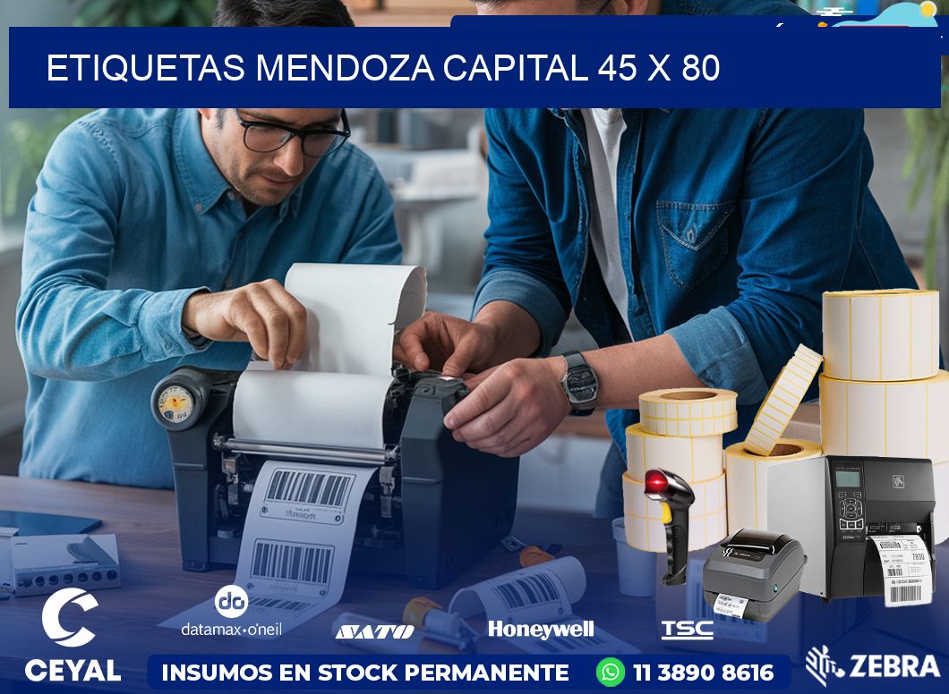 Etiquetas Mendoza Capital 45 x 80