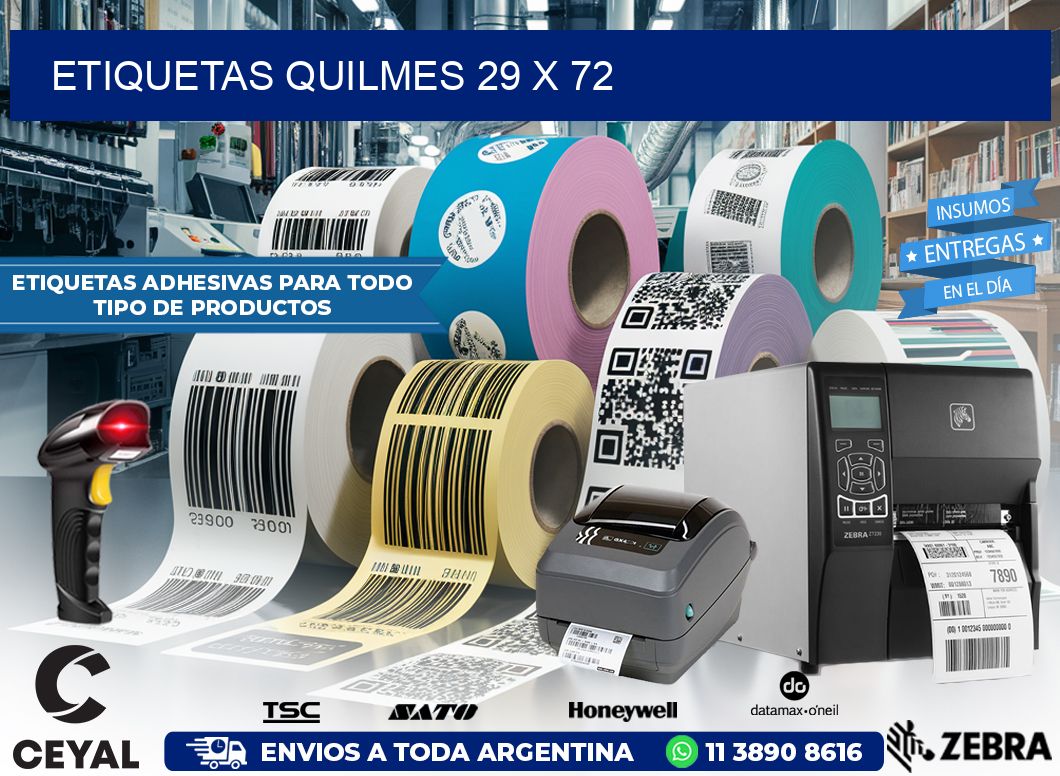 Etiquetas Quilmes 29 x 72