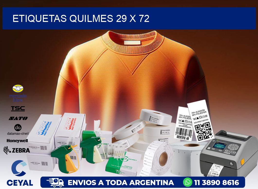Etiquetas Quilmes 29 x 72
