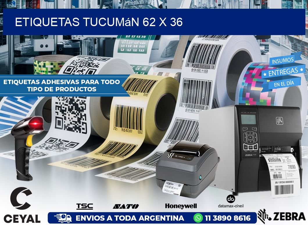 Etiquetas Tucumán 62 x 36