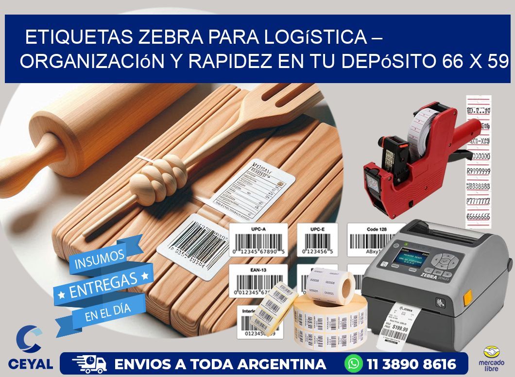 Etiquetas Zebra para Logística – Organización y Rapidez en tu Depósito 66 x 59