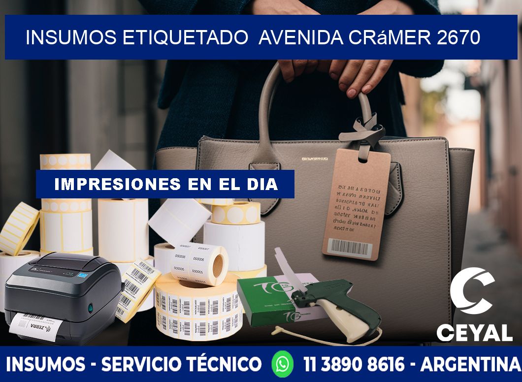 INSUMOS ETIQUETADO  Avenida Crámer 2670