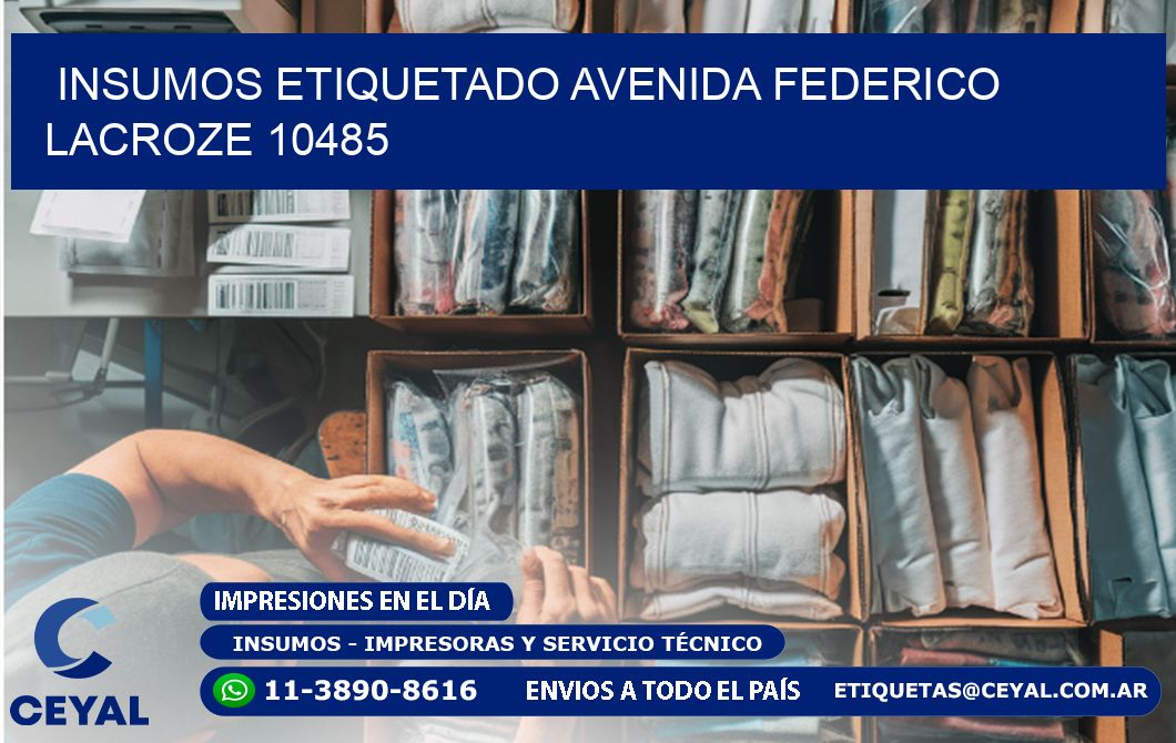 INSUMOS ETIQUETADO Avenida Federico Lacroze 10485