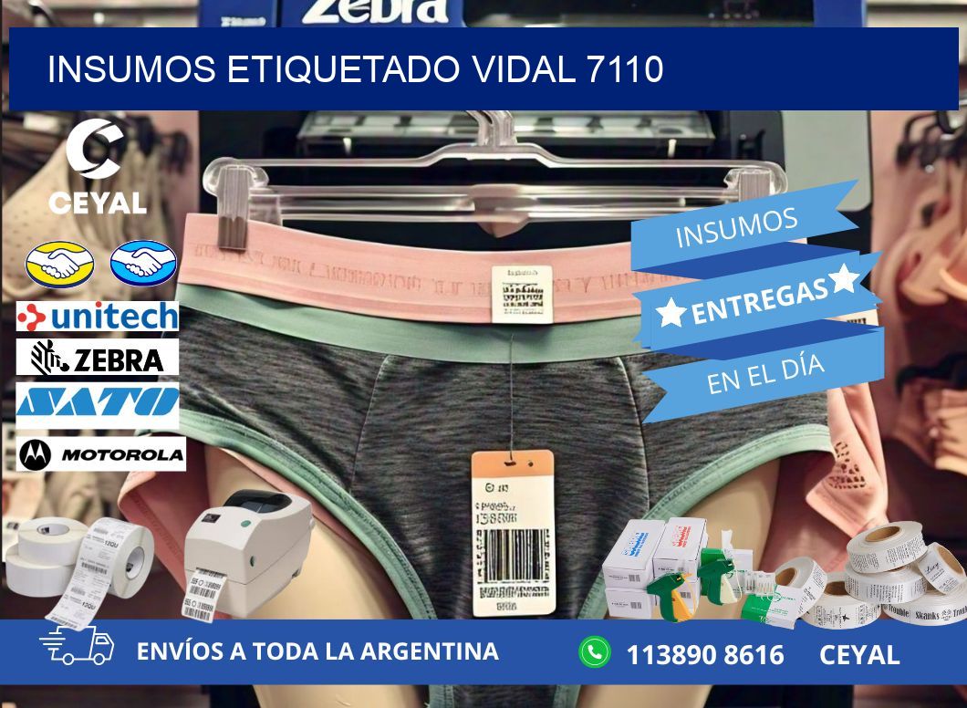 INSUMOS ETIQUETADO Vidal 7110