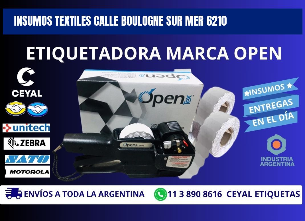 INSUMOS TEXTILES CALLE BOULOGNE SUR MER 6210