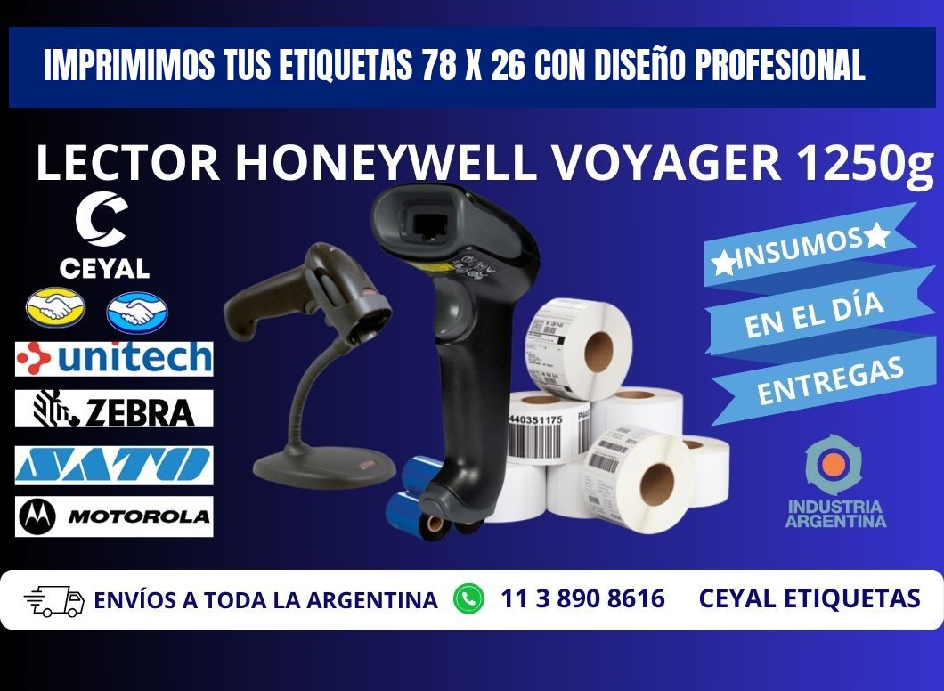 Imprimimos tus Etiquetas 78 x 26 con Diseño Profesional
