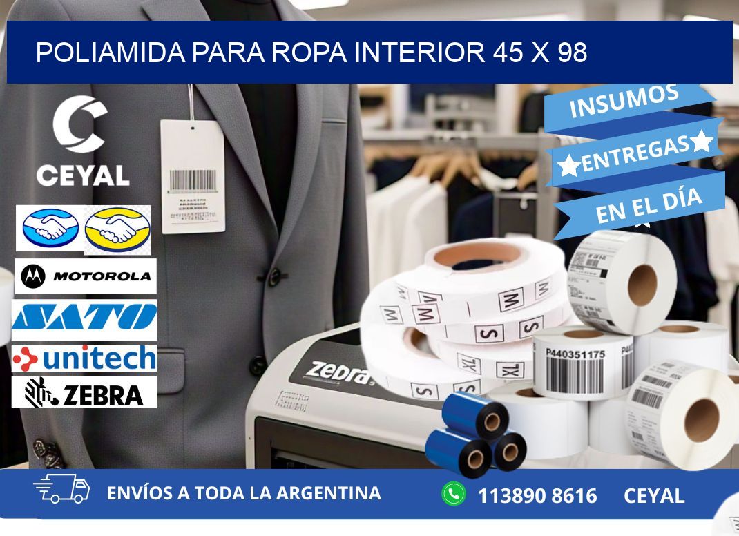 POLIAMIDA PARA ROPA INTERIOR 45 x 98