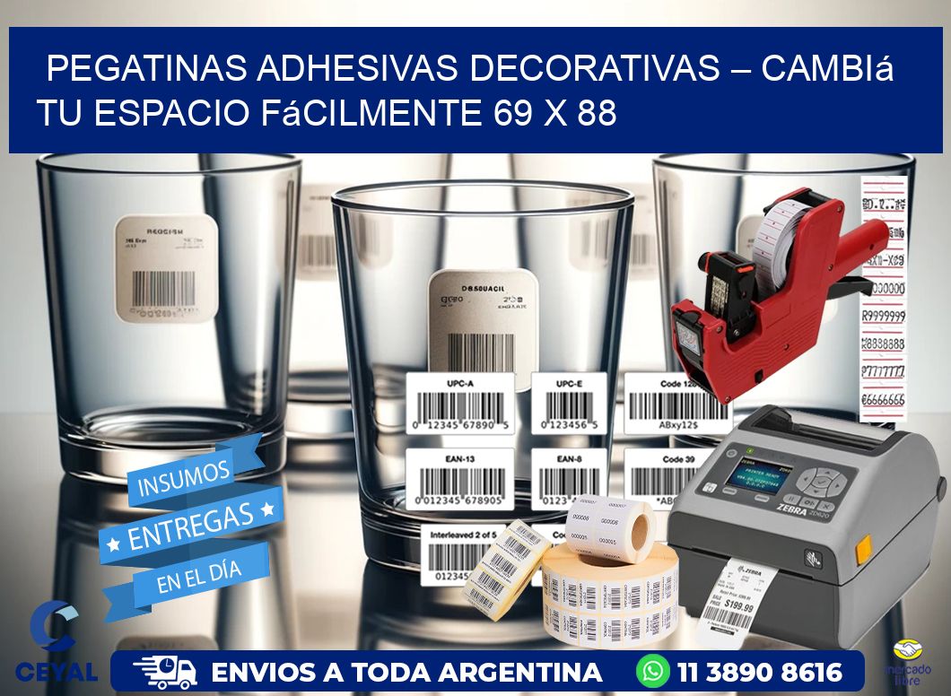 Pegatinas Adhesivas Decorativas – Cambiá Tu Espacio Fácilmente 69 x 88