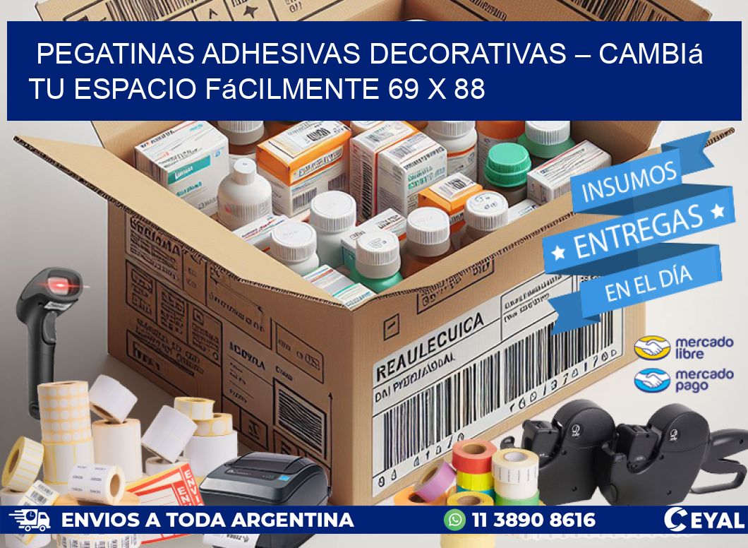 Pegatinas Adhesivas Decorativas – Cambiá Tu Espacio Fácilmente 69 x 88