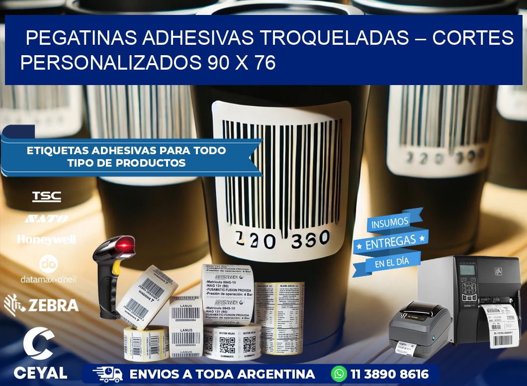 Pegatinas Adhesivas Troqueladas – Cortes Personalizados 90 x 76