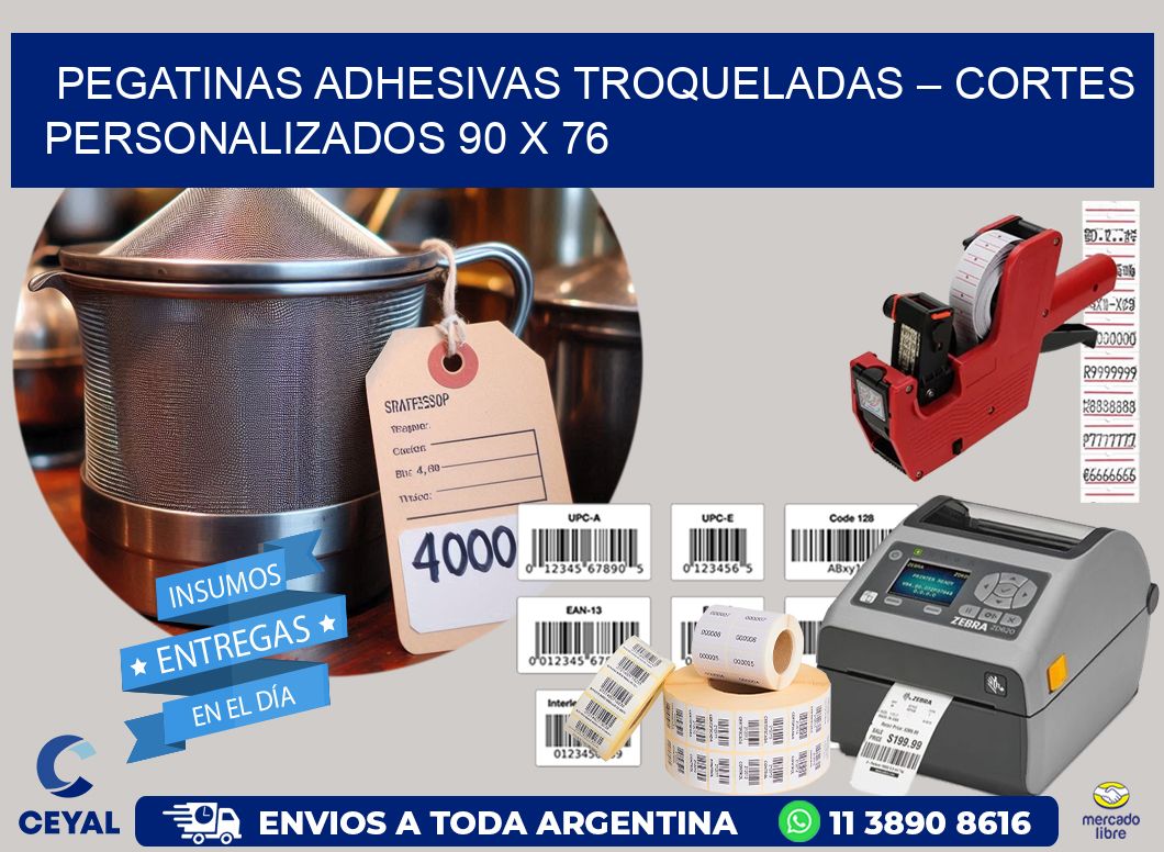 Pegatinas Adhesivas Troqueladas – Cortes Personalizados 90 x 76