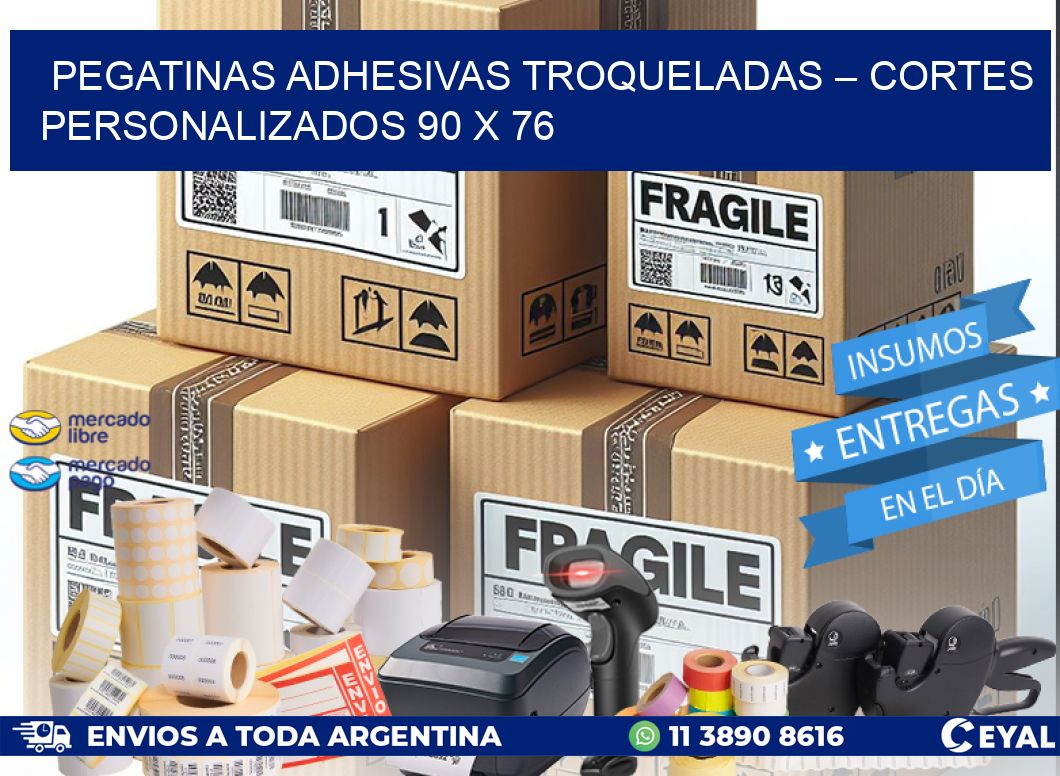 Pegatinas Adhesivas Troqueladas – Cortes Personalizados 90 x 76