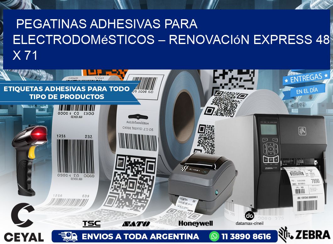 Pegatinas Adhesivas para Electrodomésticos – Renovación Express 48 x 71