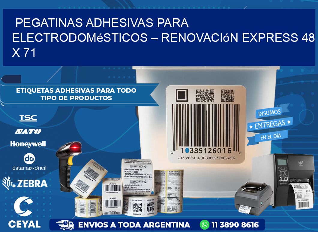 Pegatinas Adhesivas para Electrodomésticos – Renovación Express 48 x 71