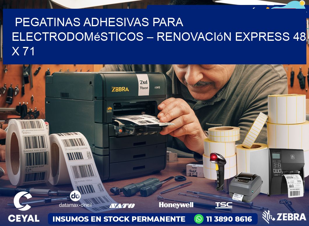 Pegatinas Adhesivas para Electrodomésticos – Renovación Express 48 x 71