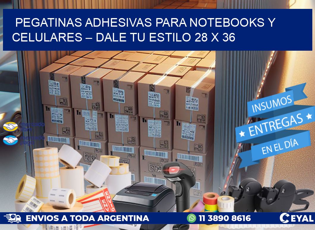 Pegatinas Adhesivas para Notebooks y Celulares – Dale Tu Estilo 28 x 36