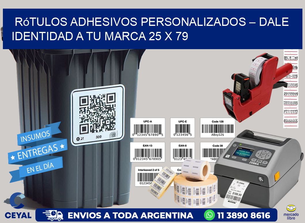 Rótulos Adhesivos Personalizados – Dale Identidad a Tu Marca 25 x 79