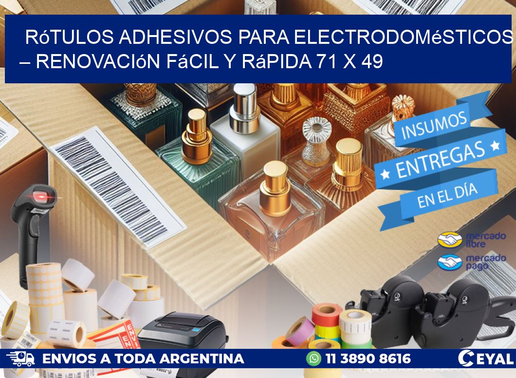 Rótulos Adhesivos para Electrodomésticos – Renovación Fácil y Rápida 71 x 49