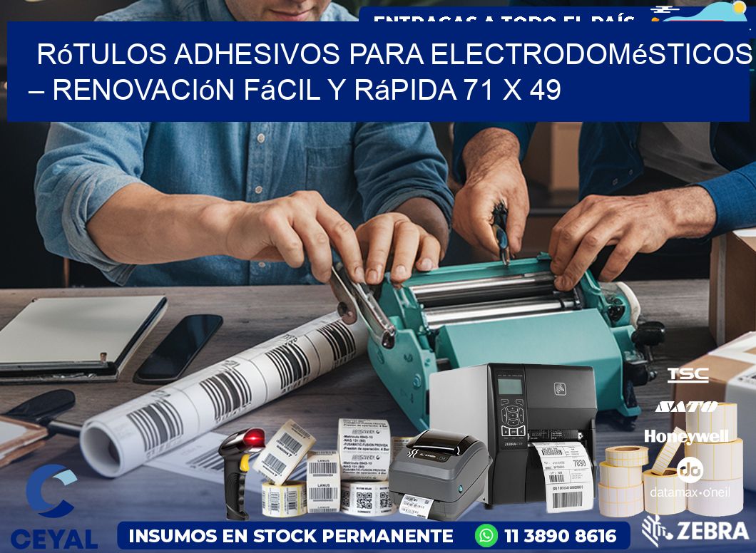 Rótulos Adhesivos para Electrodomésticos – Renovación Fácil y Rápida 71 x 49