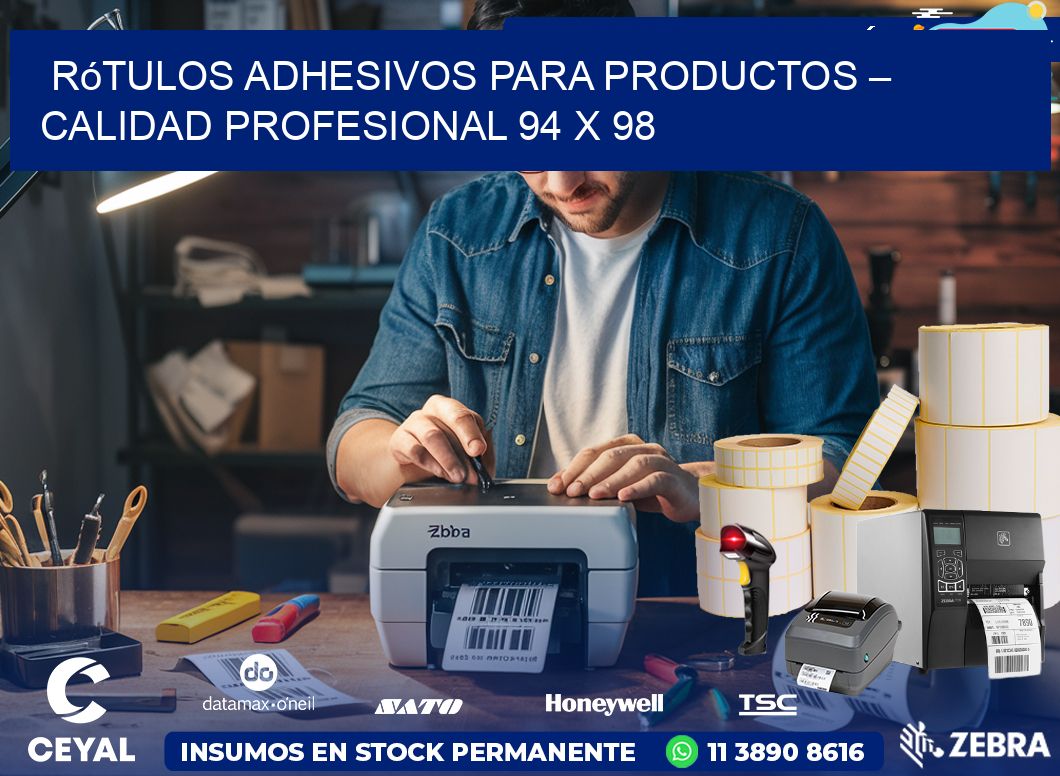 Rótulos Adhesivos para Productos – Calidad Profesional 94 x 98