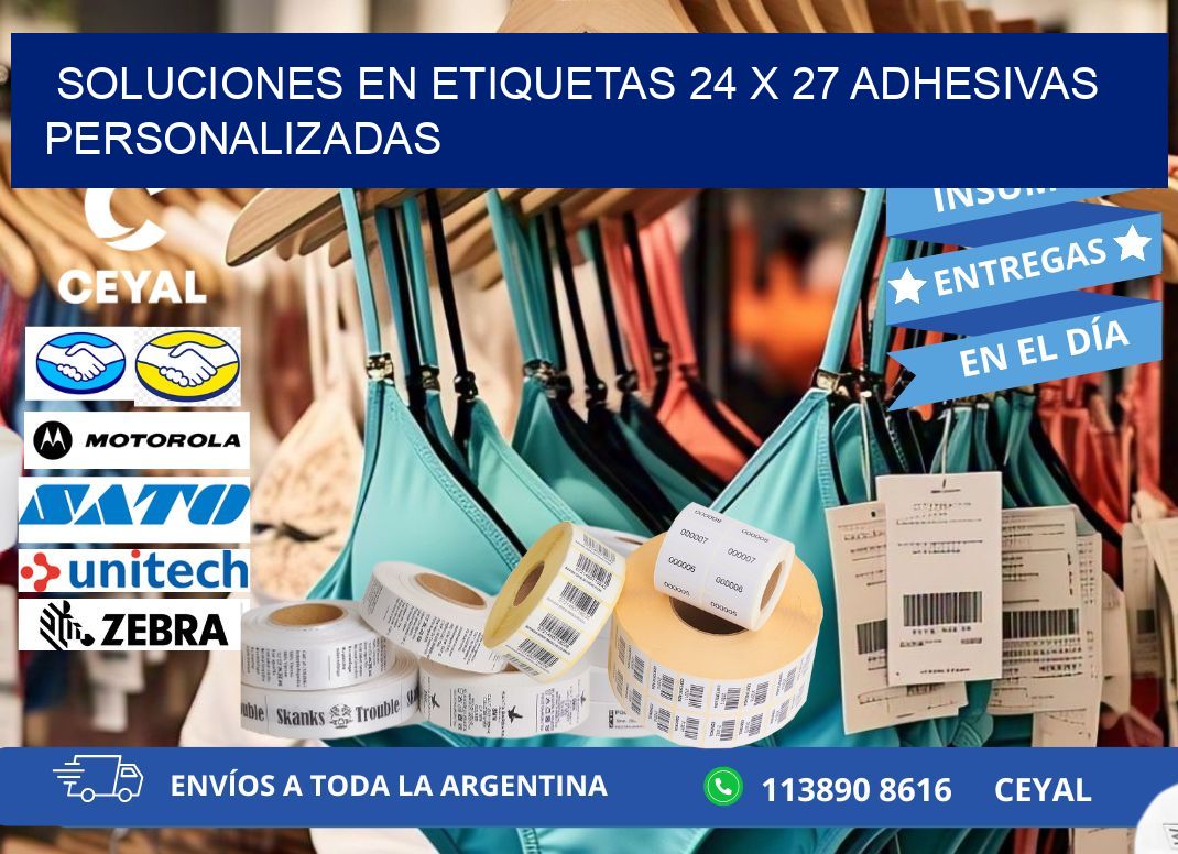 Soluciones en Etiquetas 24 x 27 Adhesivas Personalizadas