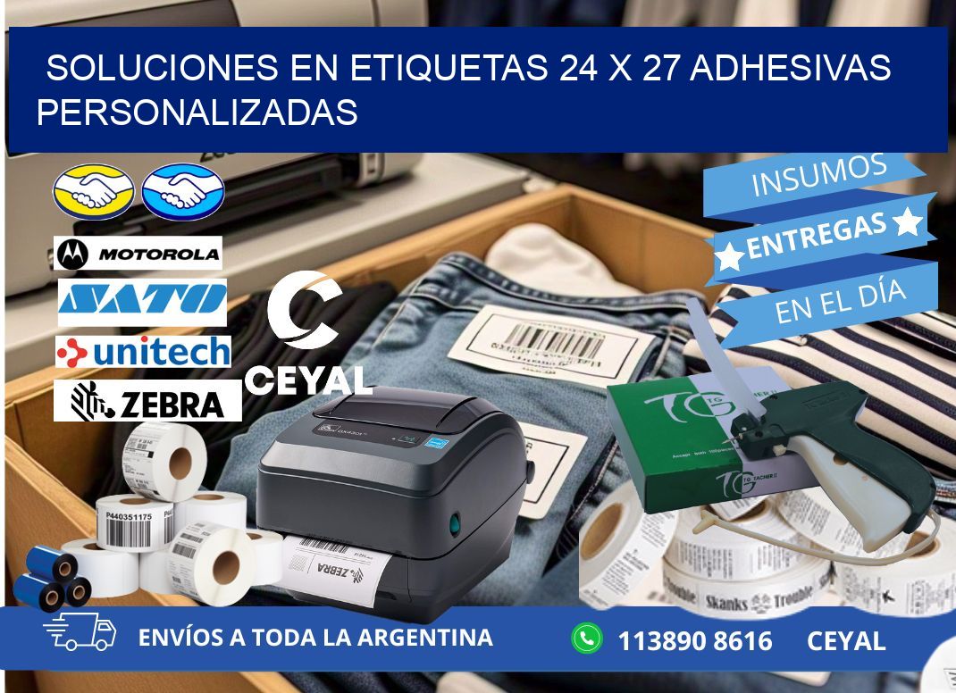 Soluciones en Etiquetas 24 x 27 Adhesivas Personalizadas