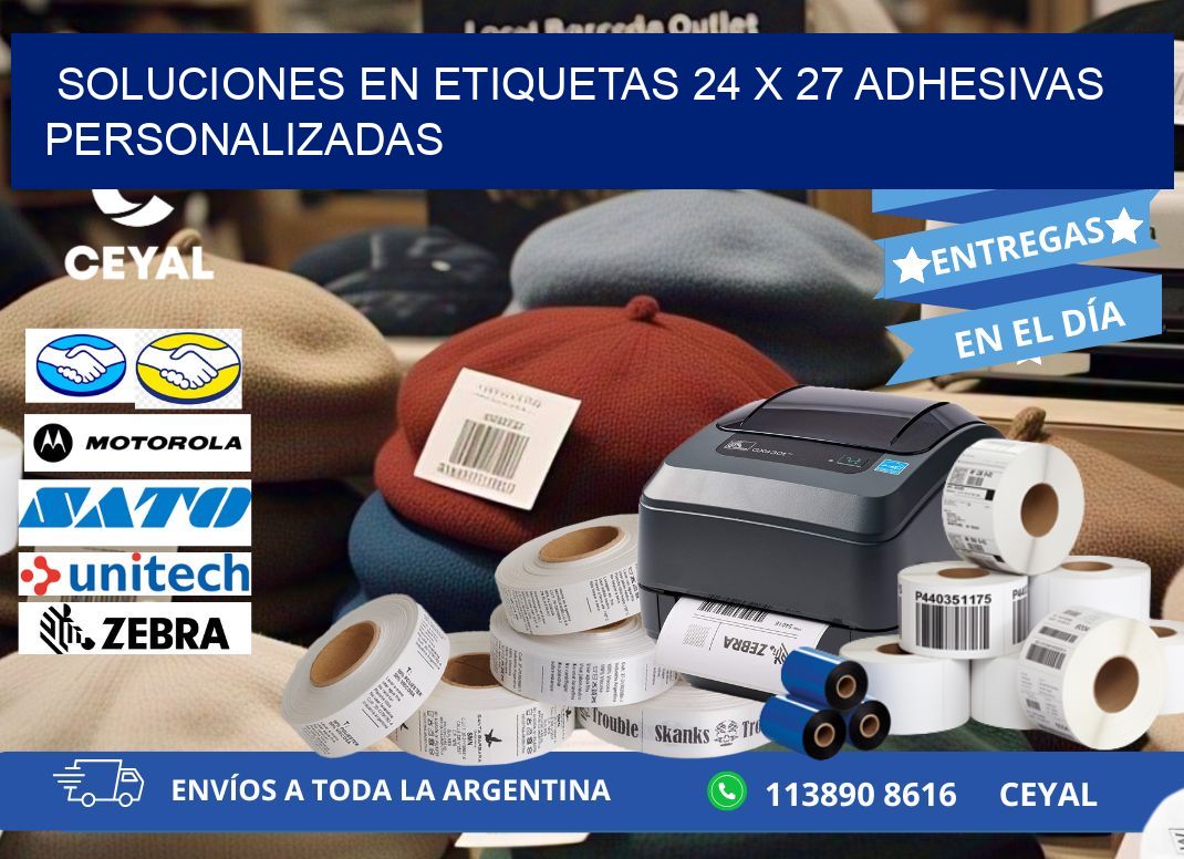 Soluciones en Etiquetas 24 x 27 Adhesivas Personalizadas