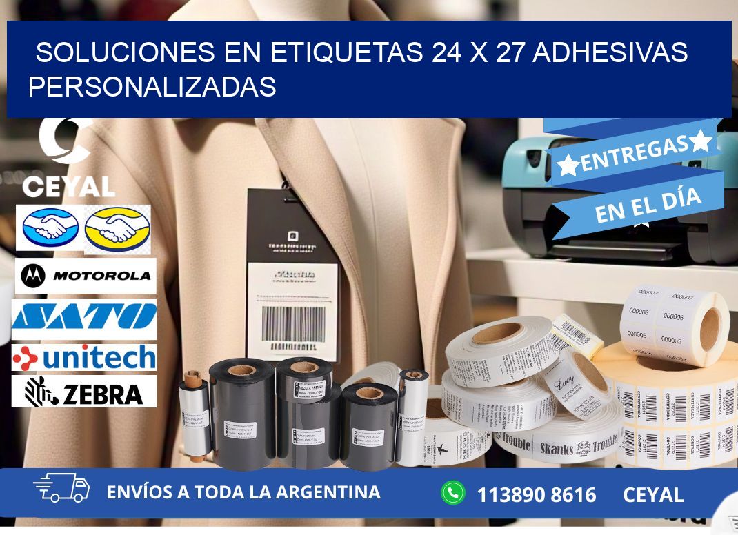 Soluciones en Etiquetas 24 x 27 Adhesivas Personalizadas