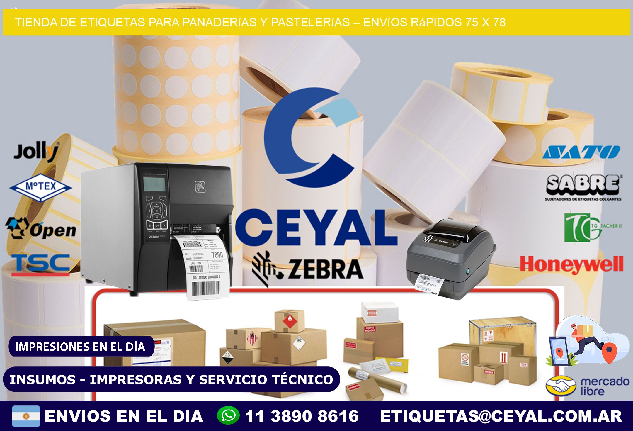 Tienda de Etiquetas para Panaderías y Pastelerías – Envíos Rápidos 75 x 78