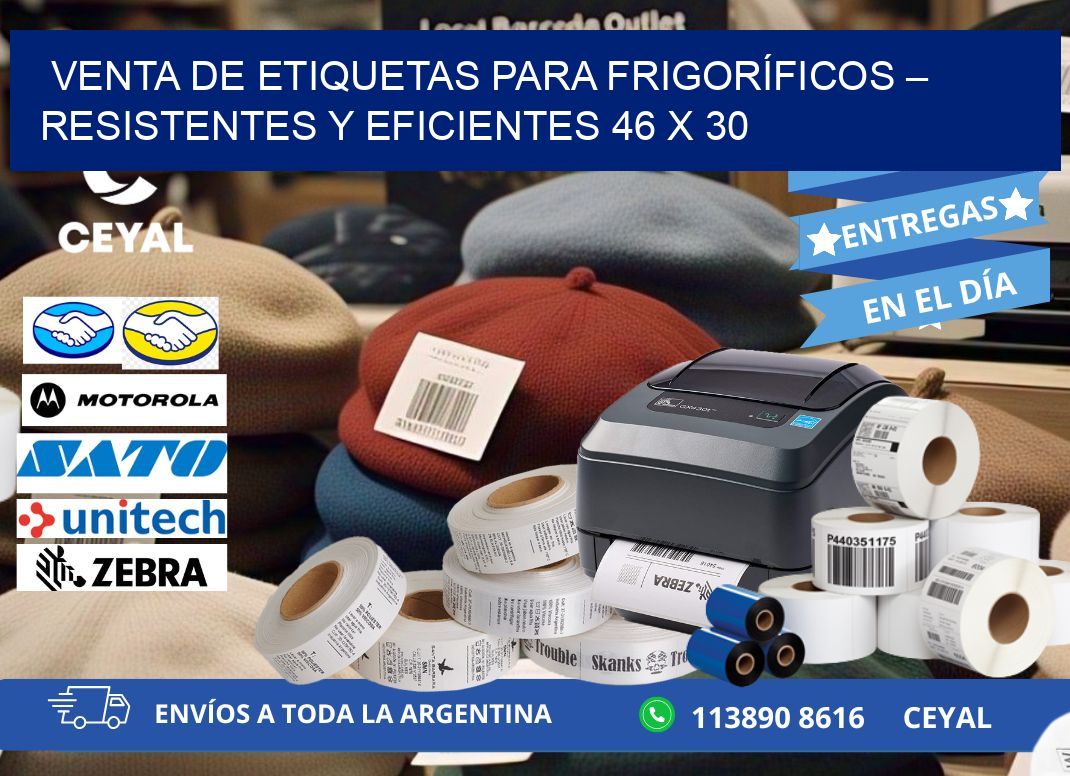 VENTA DE ETIQUETAS PARA FRIGORÍFICOS – RESISTENTES Y EFICIENTES 46 x 30