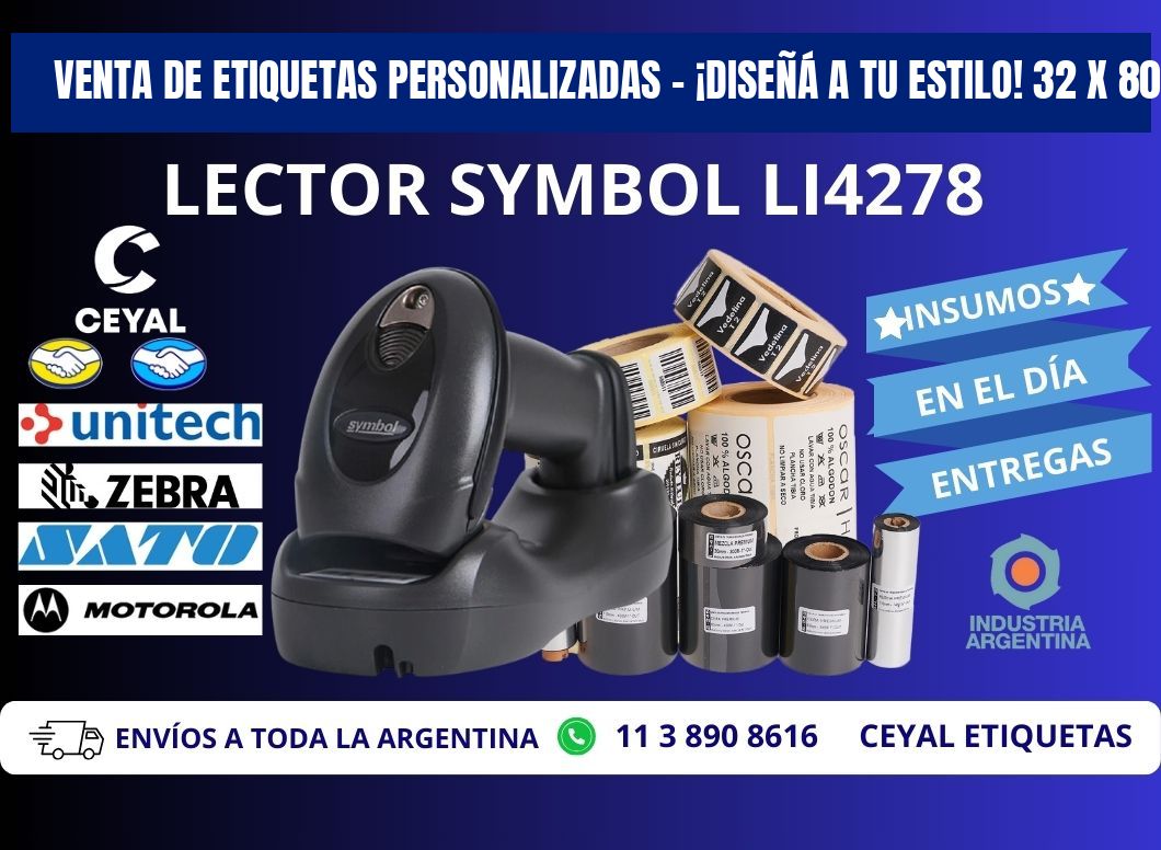 VENTA DE ETIQUETAS PERSONALIZADAS – ¡DISEÑÁ A TU ESTILO! 32 x 80