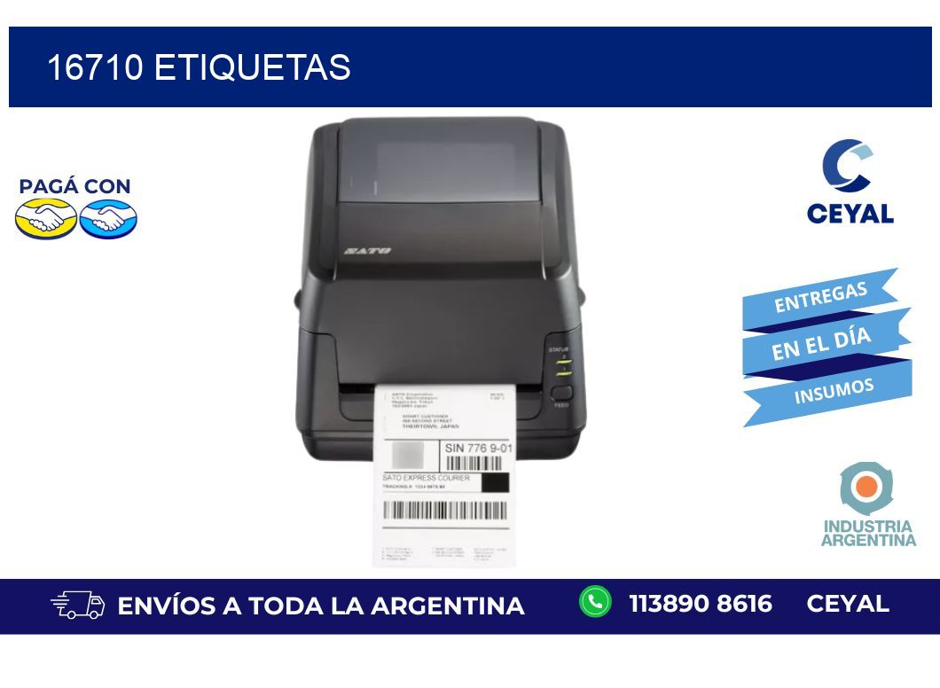 16710 ETIQUETAS