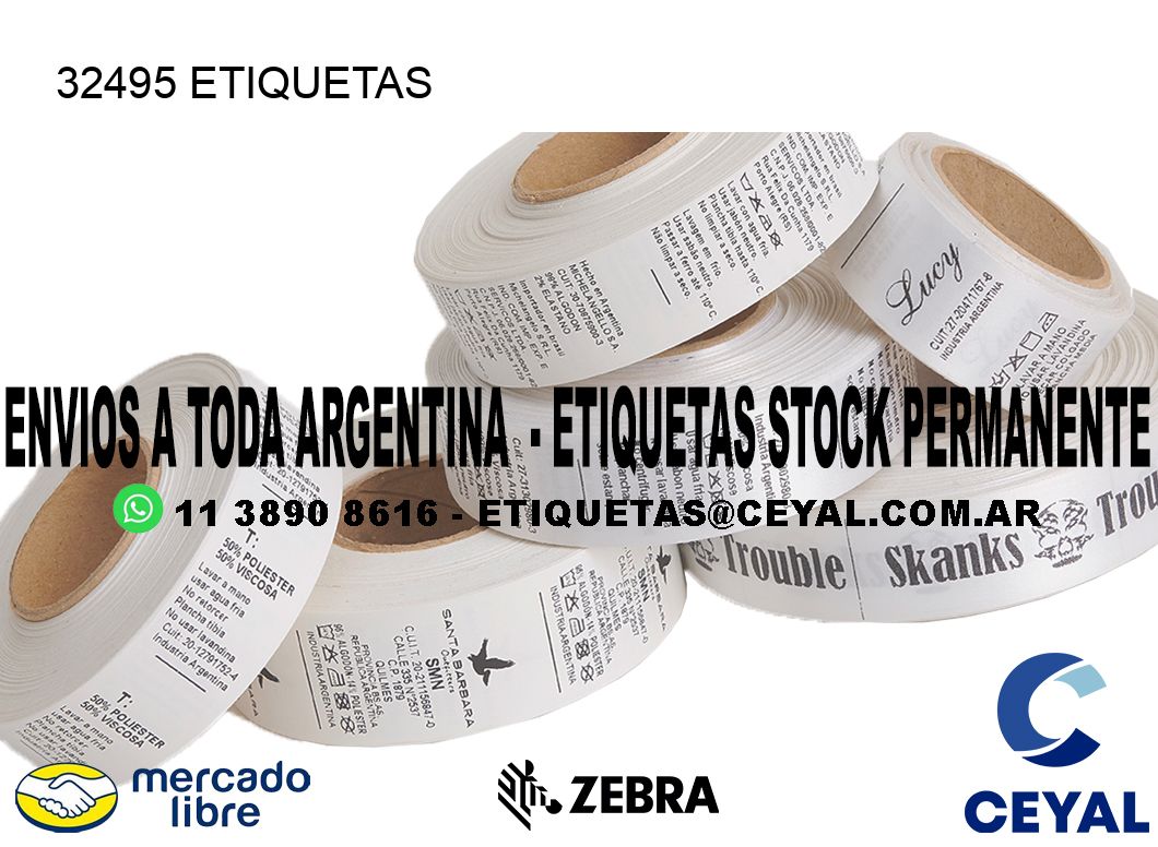32495 ETIQUETAS