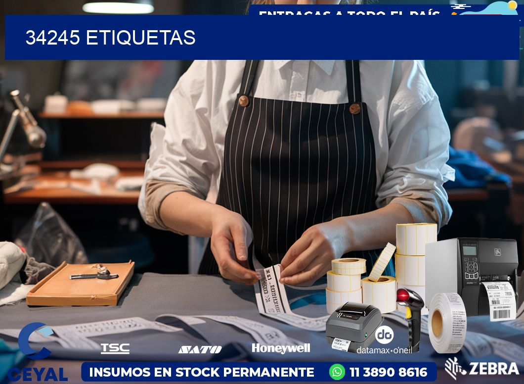 34245 ETIQUETAS