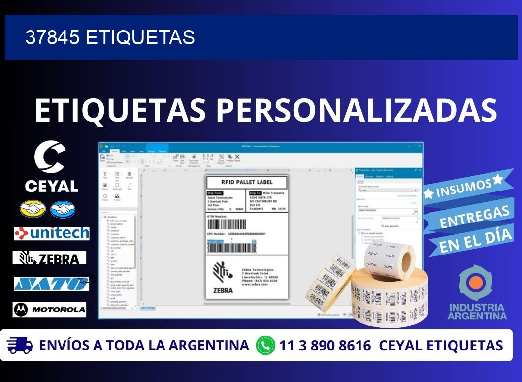 37845 ETIQUETAS