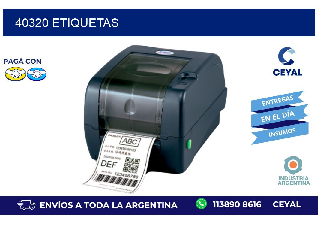 40320 ETIQUETAS