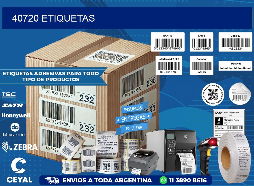 40720 ETIQUETAS